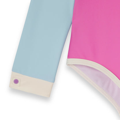 Anti-UV kupaći kostim za devojčice Roze/Plavo