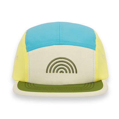 Kačket/ Plavi "5 panel" kačket sa duginim bojama