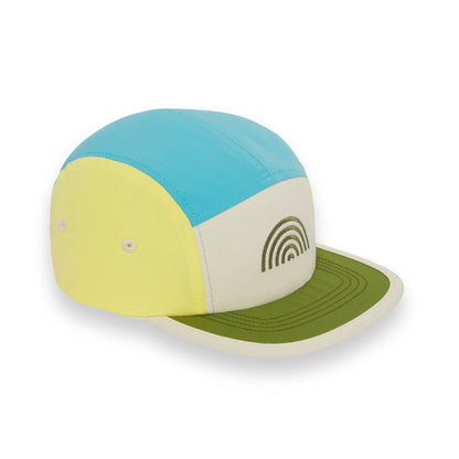 Kačket/ Plavi "5 panel" kačket sa duginim bojama