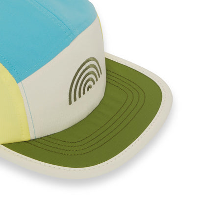 Kačket/ Plavi "5 panel" kačket sa duginim bojama
