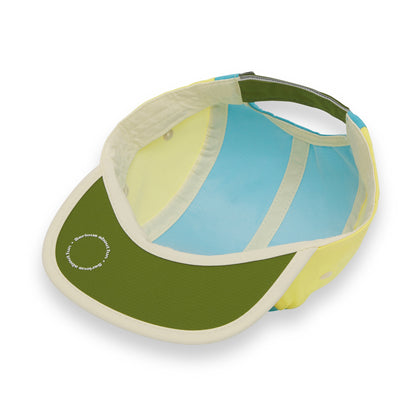 Kačket/ Plavi "5 panel" kačket sa duginim bojama